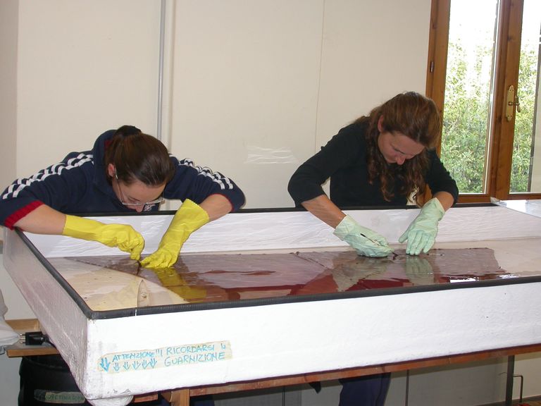 lavaggio e posizionamento fodera